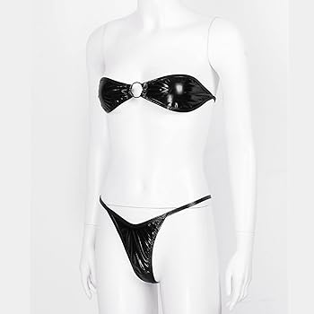 Amazon.co.jp: [HEILAO] 女性ビキニセット水着光沢のある